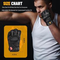 Zooboo Mma pirštinės, Mma bokso pirštinės su atvirais pirštais ir reguliuojamu riešo dirželiu, Ufc pirštinės kovos menams, sanda, sparingui, smūgiavimo treniruotėms
