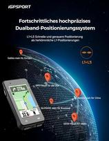 Igpsport Igs630s dviračio kompiuteris Gps, 2.8 colio ekranas su žemėlapio navigacijos segmento įkalnės funkcija belaidis dviračio Gps, 16Gb atmintis 45 val. dviračio spidometras su Ble5.0 / Ant+, Ipx7 (igs630s)