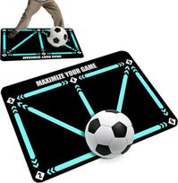 Futbolo treniruočių kilimėlis futbolo kilimėlis futbolo žingsnelio treniruočių kilimėlis neslystantis futbolo žingsnelio treniruočių kilimėlis 60 x 90 cm smūgius sugeriantis futbolo kilimėlis kamuolio kontrolės treniruočių kilimėlis