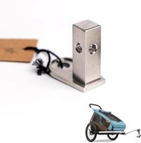 Adapteris Croozer dviračių priekabai iki 2015 m. ašies movos kvadratinis universalus nerūdijančio plieno ašies adapteris
