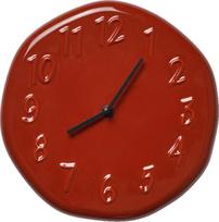 Ferm Living Sieninis laikrodis Loopi raudonas