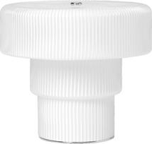 Ferm Living Belaidis stalinis šviestuvas Ripple 16,5 cm, baltas