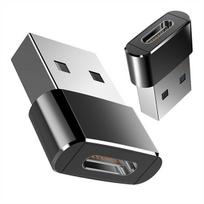 USB-A į Type-C OTG adapteris USB 2.0, juodas