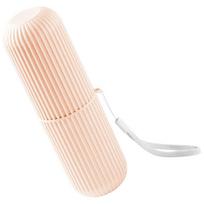 Kelioninis dėklas dantų šepetėliui ir pastai, rožinis