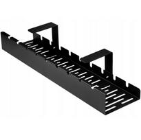 Pakabinamas laidų organizatorius po stalu, 50 cm, juodas