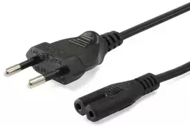 Equip Aukštos kokybės maitinimo laidas, C7 į 2 kontaktų euro kištuką, 3,0 m, 3 m, 2 kontaktų, C7 mova, H03VVH2-F, 250 V, 2,5 A