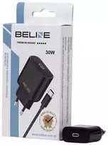 Beline Įkroviklis jungiama į tinklą 30w gan usb-c + kabelis usb-c, juoda