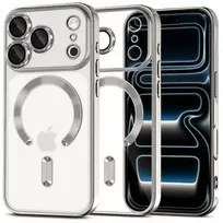 „Tech-Protect MagFlex MagSafe“ dėklas, skirtas „iPhone 17 Pro Max“ – skaidrus, sidabrinis