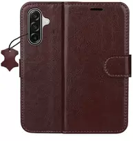 TFO Išmanusis „Luxe“ odinis dėklas, skirtas Samsung Galaxy A16 4G / A16 5G / M16 5G, rudas