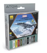 AMMO by MIG Jimenez ATOM akrilinių dažų rinkinys F-4B Phantom II US Navy/USMC (10 sp.)
