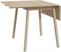Aosom Sulankstomas valgomojo stalas, 2 atlenkiami paviršiai, 110 x 86 x 75 cm, natūralaus medžio