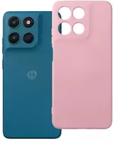 Oem dėklas Motorola G57 / G57 Power silikoninis pudrinės rožinės spalvos