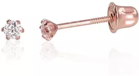 Diamond Sky Jewelry Auksiniai auskarai-vinukai su cirkoniais „Juno Gold X“