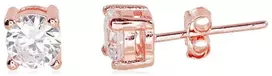 Diamond Sky Jewelry Vaikiški sidabriniai auskarai-vinukai su cirkoniais „Junona XXI“