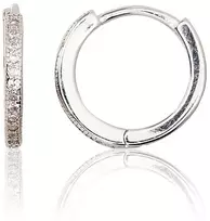 Diamond Sky Jewelry Sidabriniai auskarai-žiedai su cirkoniais „Megan III“