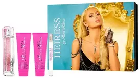 Versace Paris Hilton Heiress rinkinys: kvapusis vanduo purškiklis 100 ml + kvapusis vanduo purškiklis 10 ml + kūno balzamas 90 ml + dušo želė 90 ml