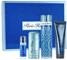 Versace Paris Hilton Vyrams rinkinys: tualetinis vanduo purškiklis 100 ml + kūno ir plaukų prausiamasis gelis 90 ml + dezodorantas lazdelėje 78 g + tualetinis vanduo purškiklis 10 ml