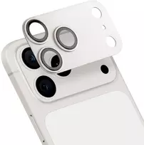 OBAL:ME Kameros objektyvo apsauga, skirta iPhone 17 Pro Max, sidabrinės spalvos