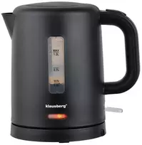 Elektrinis virdulys, turistinis, juoda, 1,0l, klausberg, kb-9046