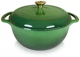 Troškintuvas ketaus, emaliuotas 5,6l, 28x28xh12cm, žalias
