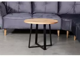 LOFT R Ø70 ąžuolinis apvalus žurnalinis staliukas : Apdaila - Aliejuota bespalviu aliejumi su kietaisiais vaškais, Aukštis - 44cm