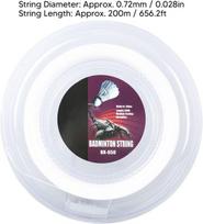 Equlup badmintono raketės stygos, 0,72 mm/0,028" stygos skersmuo, 200 m/656,2 pėdų stygos ilgis, raketės keitimo virvelės, siūlas, labai elastingos