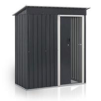Sodo namelis S su šlaitiniu stogu 164x88x182 cm antracito spalvos