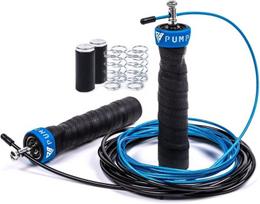 Pump Bros Premium šokdynė | 2 svoriai, 2 plieninės virvės, profesionalūs rutuliniai guoliai | Šokdynė | Šokdynė | Fitnesas Crossfit Boksas Sportas Suaugusiems Vaikams