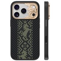 Benks Etui Magnetic Armor Pro Knight Kevlar Metal Frame (C.K.FL.AP.GD.B072) skirtas Iphone 18 Pro/17 Pro juodas (Camera Control Button)