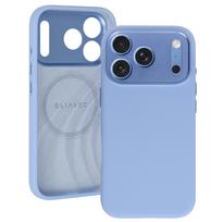 Liavec Silk Shield dėklas su metaliniu kameros rėmeliu, skirtas iPhone 18 Pro Max/17 Pro Max, šviesiai mėlynas
