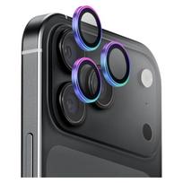 UNIQ Optix AluGuard (DX2) fotoaparato objektyvo apsauga, skirta iPhone 18 Pro / iPhone 18 Pro Max, vaivorykštinė
