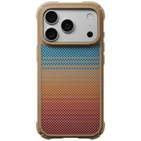 Dėklas PITAKA Cairn Case California Dream 01, skirtas iPhone 18 Pro / 17 Pro, saulėlydžio spalvos