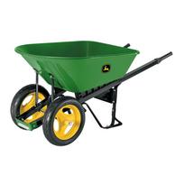 John Deere 120L dviejų ratų profesionalus karutis su metaline talpa ir pilnavidurėmis padangomis