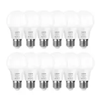 LEPRO 100089-WW-EU-12 LED lemputė, E27, A60, 8.5W (60W), 806 lm, 2700K (šiltai balta šviesa), 180°, 12 vnt. pakuotė