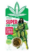 Euphoria CBD kanapių žiedai „Super Weed“, 0,7 g