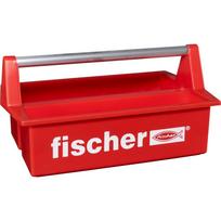 Fischer WZK įrankių dėžė su rankena, 25 × 25 × 12 cm, raudona