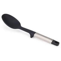 Virtuvinis šaukštas Joseph Joseph Elevate Stainless-Steel Silicone Solid Spoon, sidabrinis / juodas