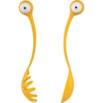 OTOTO Pasta Monsters makaronų ir salotų serviravimo įrankių rinkinys, geltonas