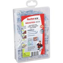 Kaiščių ir sraigtų rinkinys Fischer Meister-Box UX su kabliukais, 75 vnt.