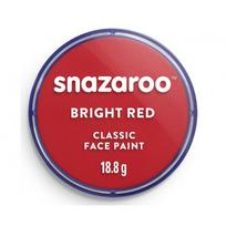 Raudoni veido dažai „Snazaroo Bright Red“ 18,8 g – dermatologiškai patikrinti dažai veido piešiniams