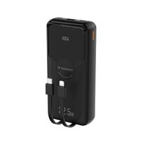Wozinsky WFC-15B 20000mAh 22.5W PD20W Powerbank with Built-in Lightning and USB-C Cables - Black