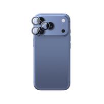 AmazingThing Titan Vision Lens safyro stiklo kameros objektyvų apsauga, skirta iPhone 18 Pro / 18 Pro Max – spalva: mėlyna