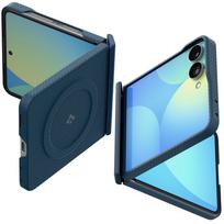 Spigen AirSkin Aramid MagFit MagSafe dėklas, skirtas Samsung Galaxy Z Flip 8 – tamsiai mėlynas