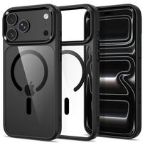 Tech-Protect Magmat MagSafe CC dėklas, skirtas iPhone 17 Pro Max / 18 Pro Max – skaidrus juodas