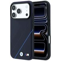 BMW M Tire Track Blue Line MagSafe Case for iPhone 17 Pro Max / 18 Pro Max - Navy Blue