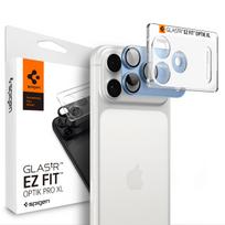 Spigen Optik Pro XL GLAS.TR EZ FIT grūdintas kameros apsauginis stiklas, skirtas iPhone 18 Pro, šviesiai mėlynas