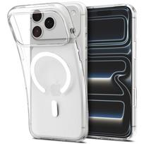 Spigen Liquid Crystal MagSafe dėklas, skirtas iPhone 18 Pro / 17 Pro, skaidrus ir baltas