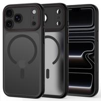 Tech-Protect MagCam MagSafe dėklas, skirtas iPhone 18 Pro Max / 17 Pro Max, matinis juodas ir raudonas