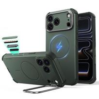 ESR Cyber Tough Kickstand MagSafe dėklas, skirtas iPhone 18 Pro Max / 17 Pro Max, žalias