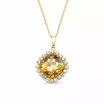 Diamond Sky Jewelry Pakabukas „Glare III (Golden Shadow)“ su Swarovski® kristalais